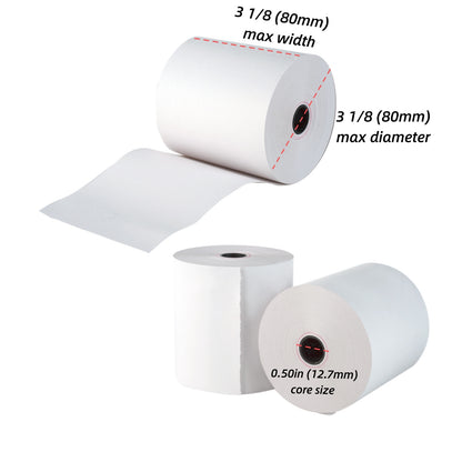 3-1/8 x 230 Thermal Paper Tsp100 Premium quality 50 Roll